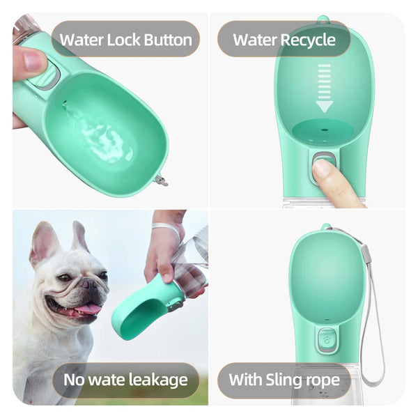 TravelMate Leakproof Pet Water Bottle